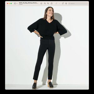 The Reset - Skinny Black Stretch Pants (Large)